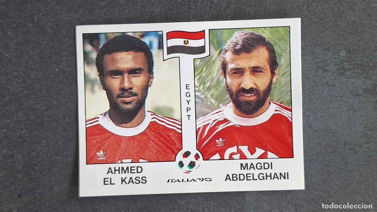 Cromos de Futebol: L3 AHMED EL KASS - MAGDI ABDELGHANI SELECCION EGIPTO 445 MUNDIAL ITALIA 90 PANINI NUNCA PEGADO