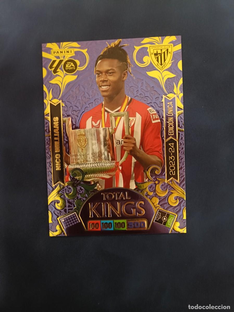 Cromos de F&uacute;tbol: Nico Williams total kings 23 24 Adrenalyn XL 25 26 Athletic club de Bilbao 2025 2026