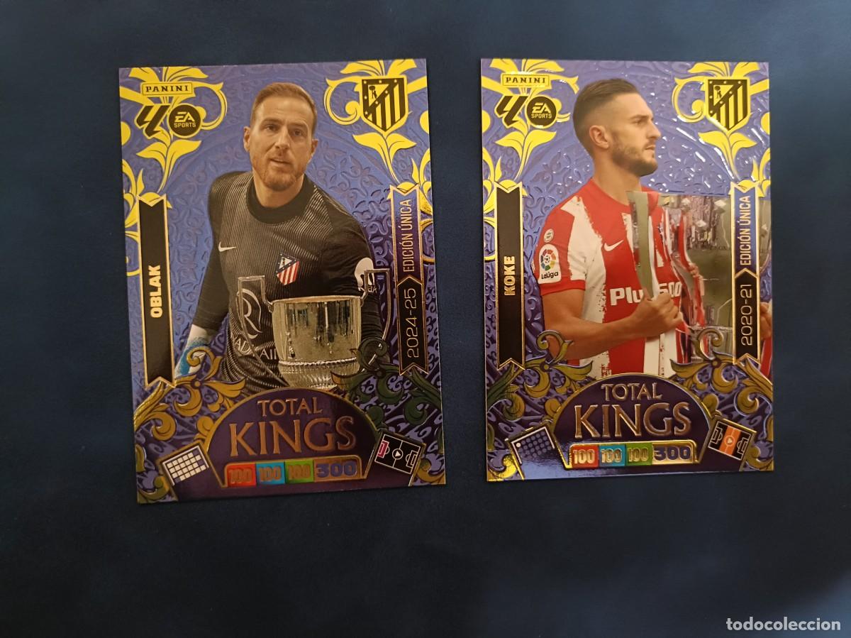 Cromos de F&uacute;tbol: Lote koke oblak total kings 20 21 24 25 Adrenalyn XL 25 26 Atl&eacute;tico de Madrid 2025 2026