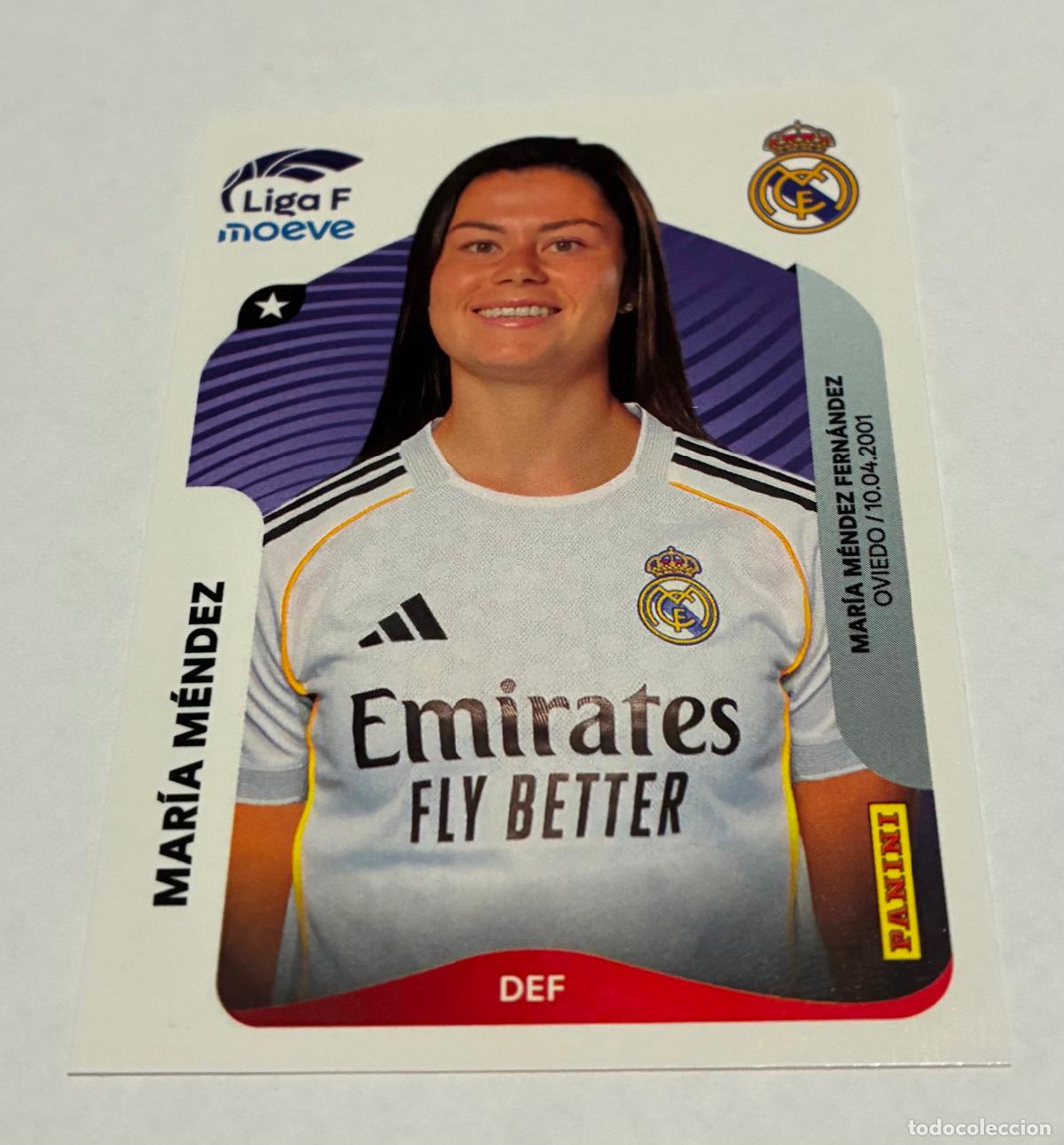 Figurine di Calcio: CROMO FUTBOL PANINI MARIA MENDEZ, LIGA FEMENINA MOEVE, 2025,2026, Real Madrid, Numero 268