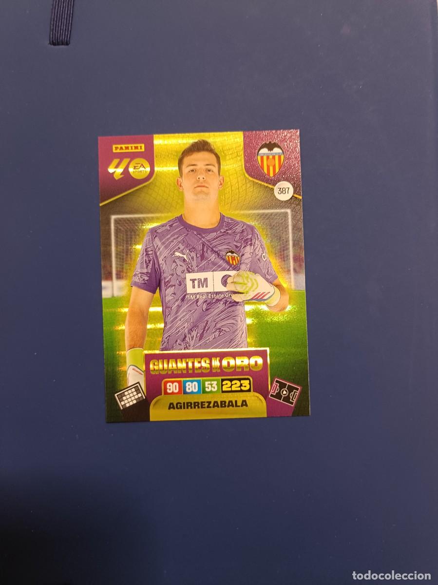 Cromos de F&uacute;tbol: 387 guantes de oro Aguirrezabala Adrenalyn XL 25 26 Valencia 2025 2026