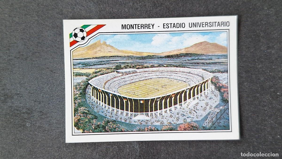 Fu&szlig;ball-Sticker: L3 CIUDAD MONTERREY - ESTADIO UNIVERSITARIO 27 MUNDIAL MEXICO 86 1986 PANINI NUNCA PEGADO SIN PEGAR