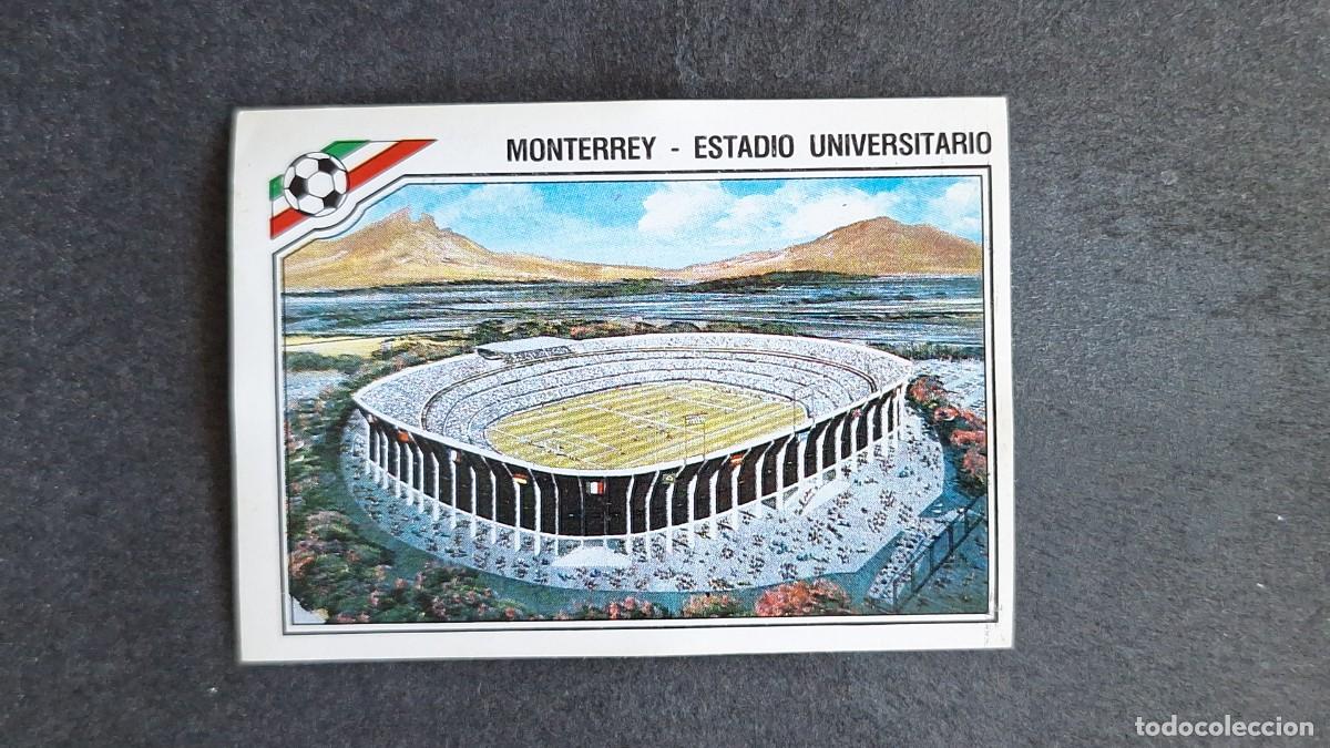 Fu&szlig;ball-Sticker: L3 CIUDAD MONTERREY - ESTADIO UNIVERSITARIO 27 MUNDIAL MEXICO 86 1986 PANINI NUNCA PEGADO SIN PEGAR