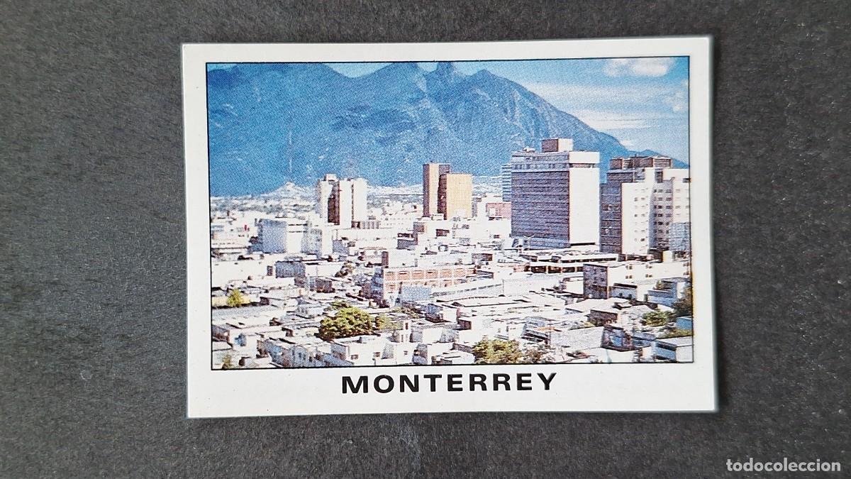 Cromos de F&uacute;tbol: L3 CIUDAD MONTERREY 28 MUNDIAL MEXICO 86 1986 PANINI NUNCA PEGADO SIN PEGAR