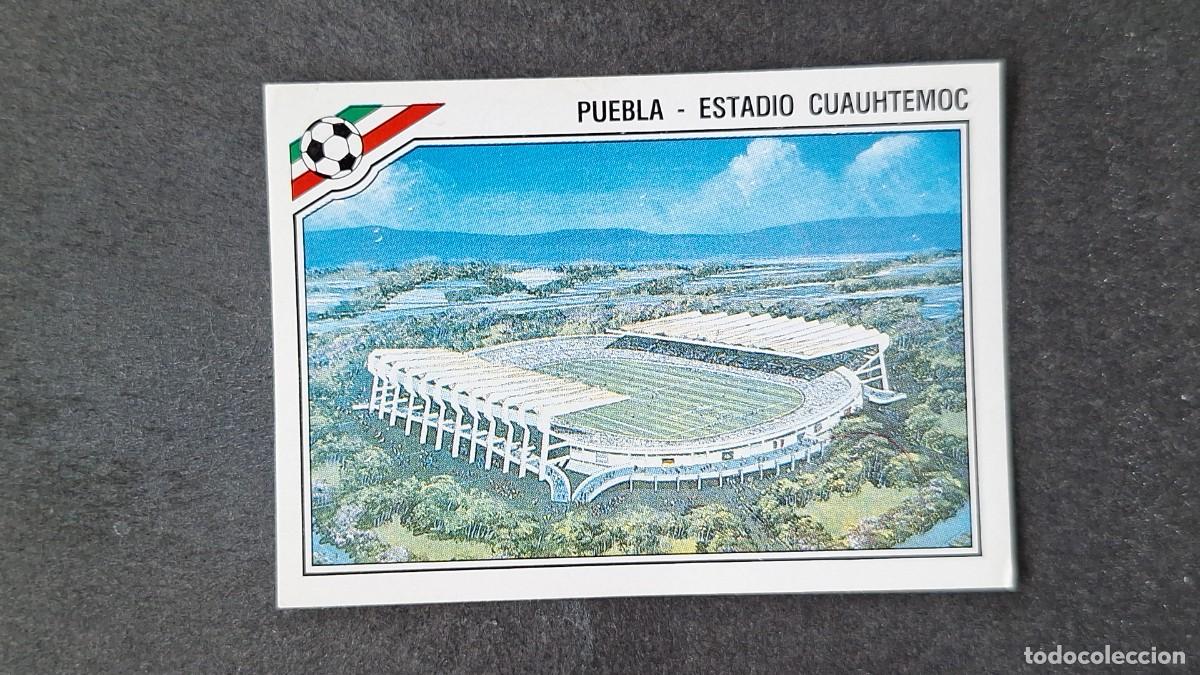 Cromos de F&uacute;tbol: L3 CIUDAD PUEBLA - ESTADIO CUAUHTEMOC 31 MUNDIAL MEXICO 86 1986 PANINI NUNCA PEGADO SIN PEGAR