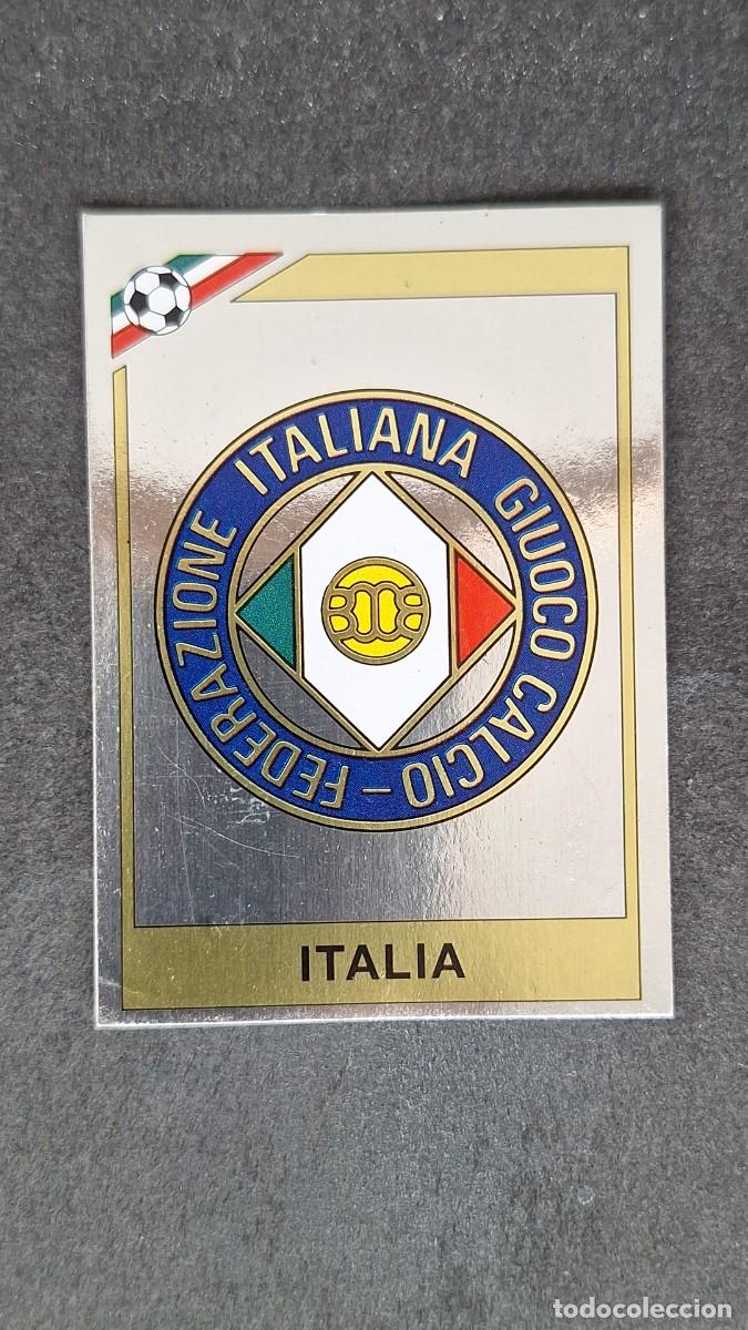 Cromos de F&uacute;tbol: L3 ESCUDO SELECCION ITALIA 36 MUNDIAL MEXICO 86 1986 PANINI NUNCA PEGADO SIN PEGAR