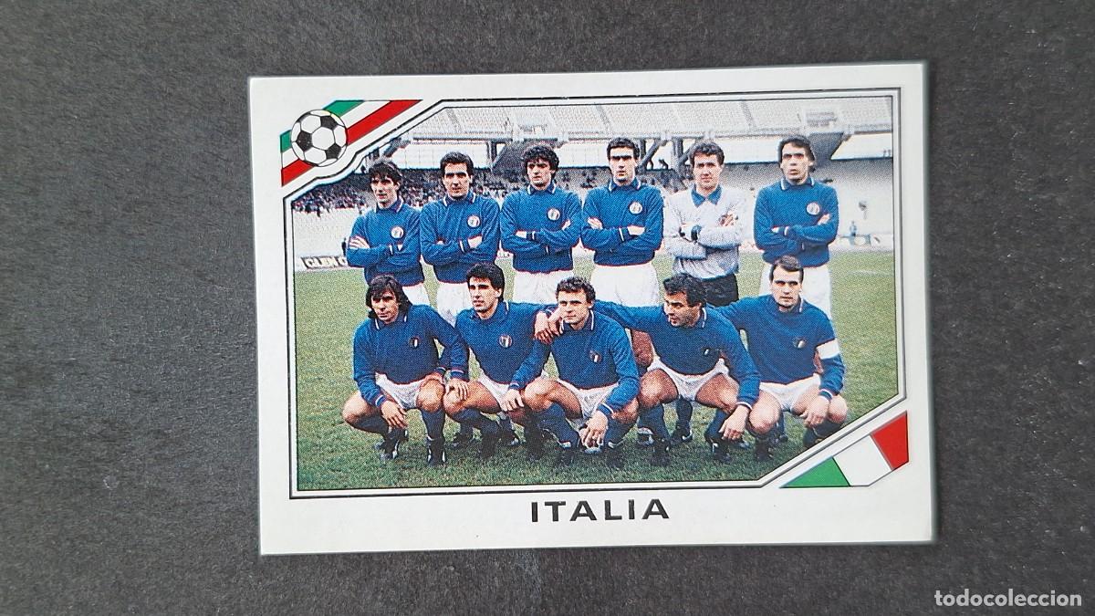 Cromos de F&uacute;tbol: L3 EQUIPO SELECCION ITALIA 37 MUNDIAL MEXICO 86 1986 PANINI NUNCA PEGADO SIN PEGAR