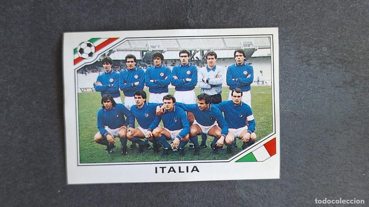 Cromos de F&uacute;tbol: L3 EQUIPO SELECCION ITALIA 37 MUNDIAL MEXICO 86 1986 PANINI NUNCA PEGADO SIN PEGAR