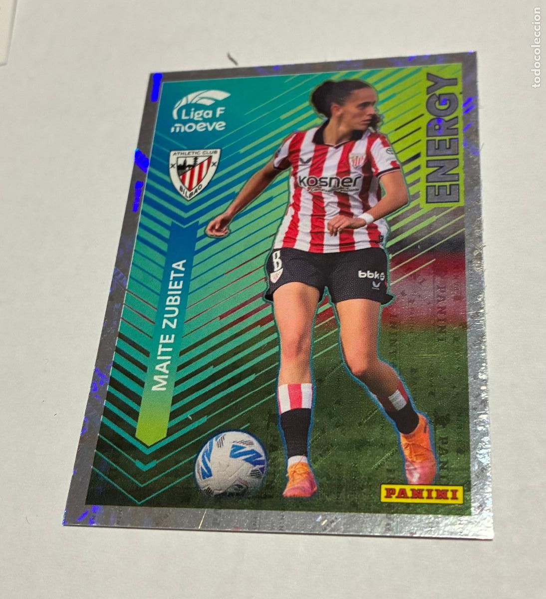Figurine di Calcio: CROMO FUTBOL PANINI, MAITE ZUBIETA, LIGA FEMENINA MOEVE, 2025-26, ENERGY, ATH BILBAO, N 347