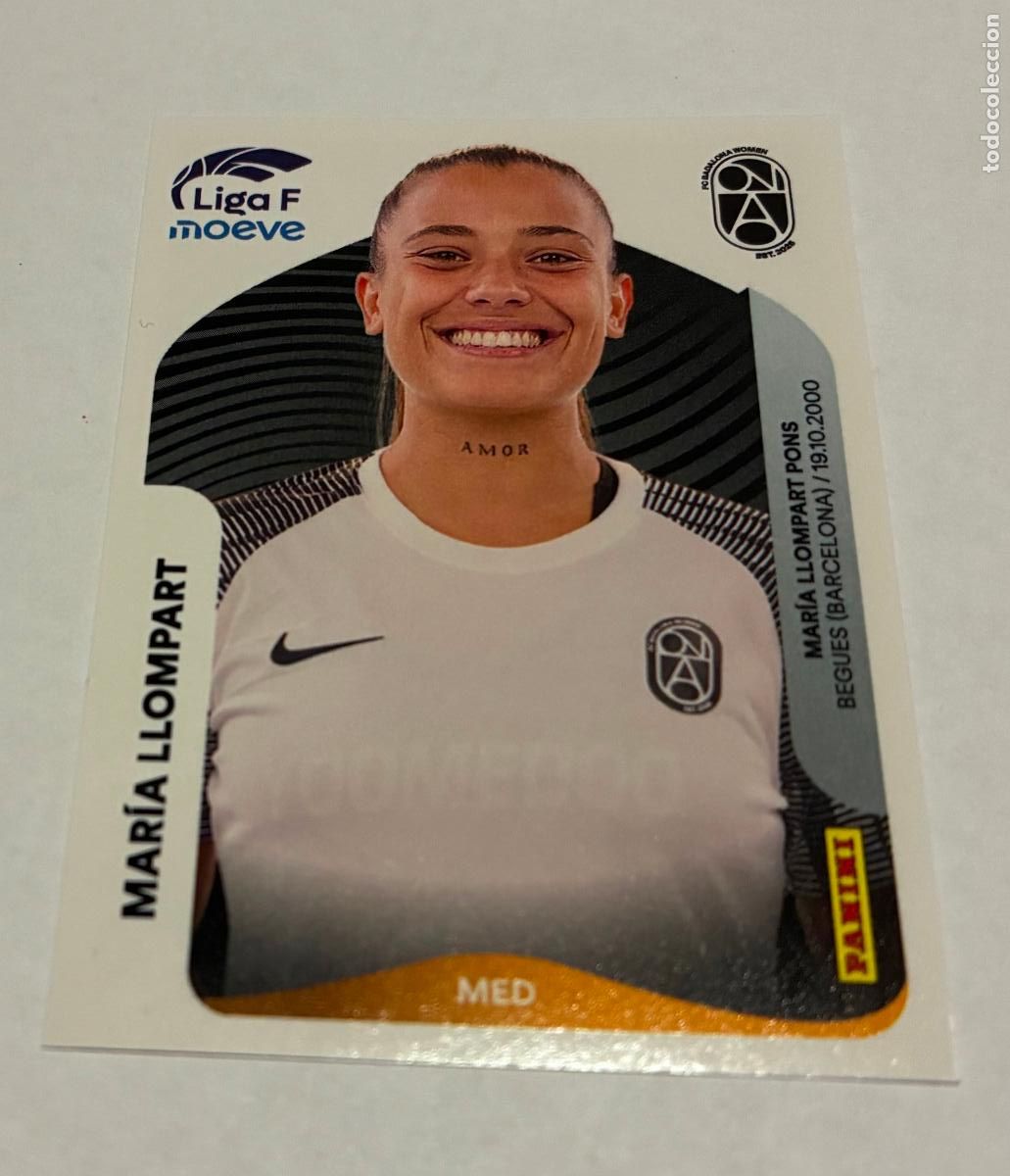 Figurine di Calcio: CROMO FUTBOL PANINI MARIA LLOMPART, LIGA FEMENINA MOEVE, 2025-26, BADALONA , Numero77