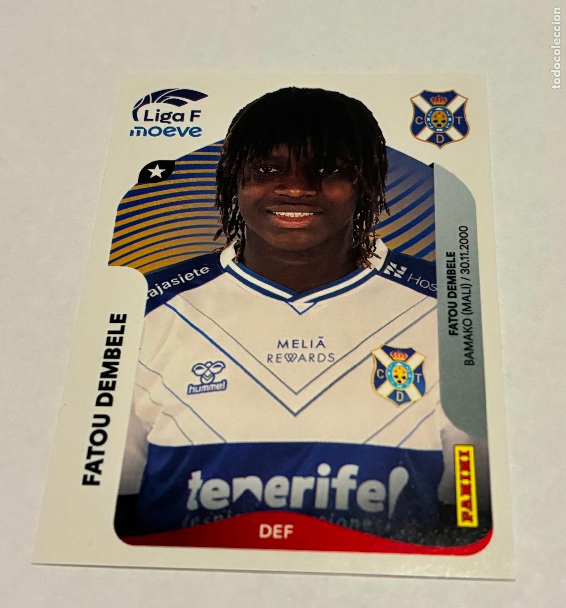 Figurine di Calcio: CROMO FUTBOL PANINI, FATOU DEMBELE, LIGA FEMENINA MOEVE 2025-26, TENERIFE, Numero 108