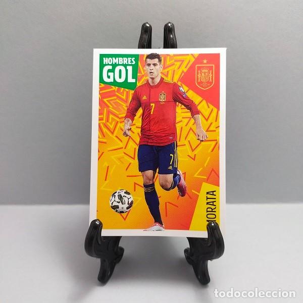 Cromos de F&uacute;tbol: 43 MORATA LOS &Iacute;DOLOS DE LA ROJA - CRACKS MUNDIALES CROMO ADHESIVO CARREFOUR PANINI 2022 HOMBRES GOL
