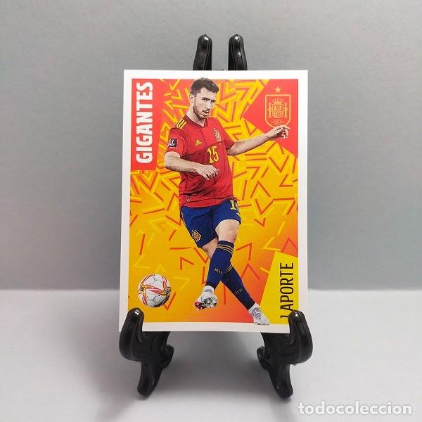 Cromos de F&uacute;tbol: 16 LAPORTE LOS &Iacute;DOLOS DE LA ROJA - CRACKS MUNDIALES CROMO ADHESIVO CARREFOUR PANINI 2022 GIGANTES