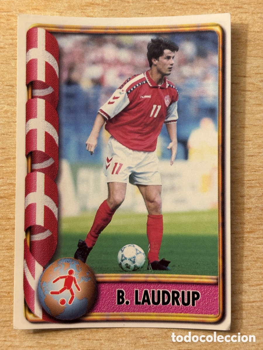 Cartes &agrave; collectionner de Football: # 214 B. Laudrup Dinamarca Mundial Francia 98 Ediciones Estadio