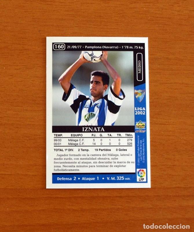 Cartes &agrave; collectionner de Football: M&aacute;laga - N&ordm; 160 Iznata - Mundicromo Las Fichas de la Liga 2001-2002, 01-02