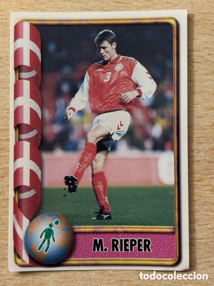 Cartes &agrave; collectionner de Football: # 208 Rieper Dinamarca Mundial Francia 98 Ediciones Estadio