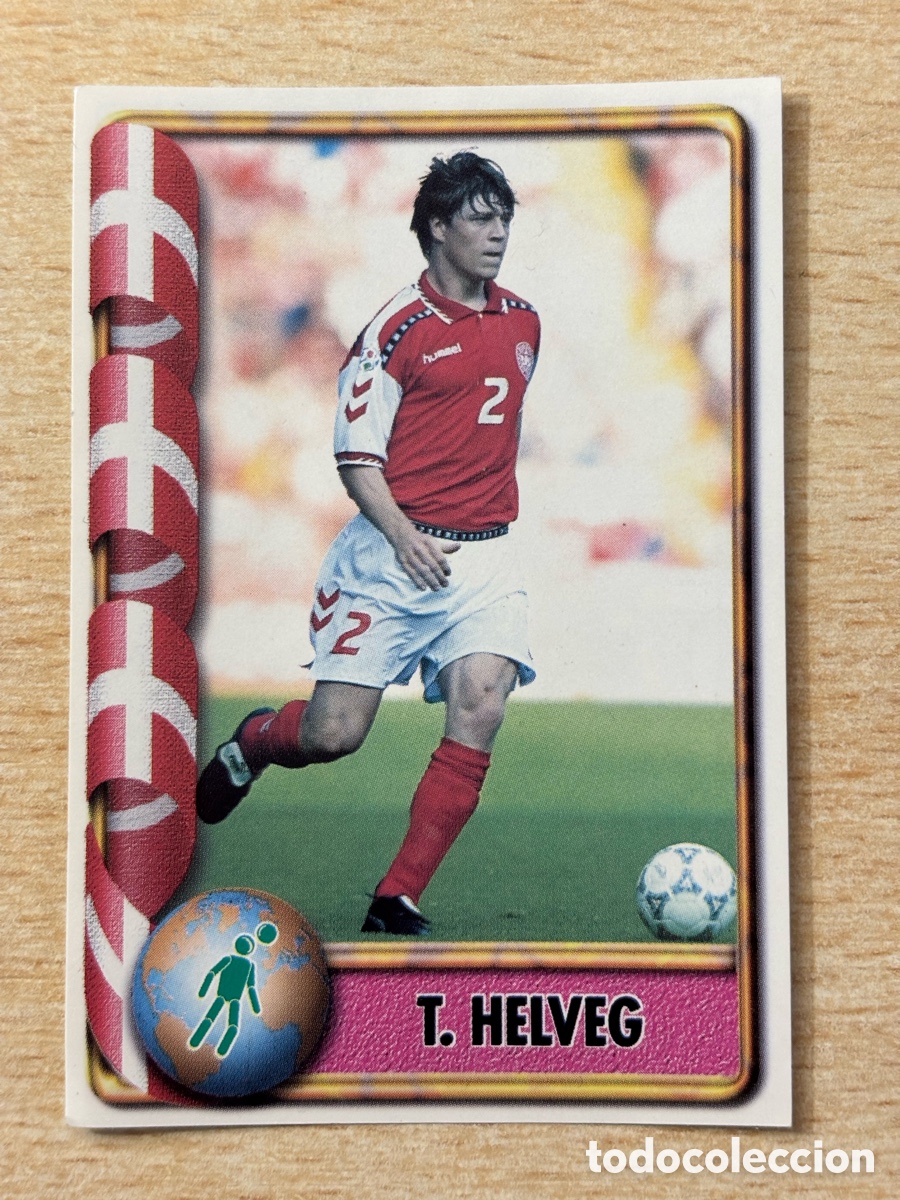 Cromos de F&uacute;tbol: # 206 Helveg Dinamarca Mundial Francia 98 Ediciones Estadio