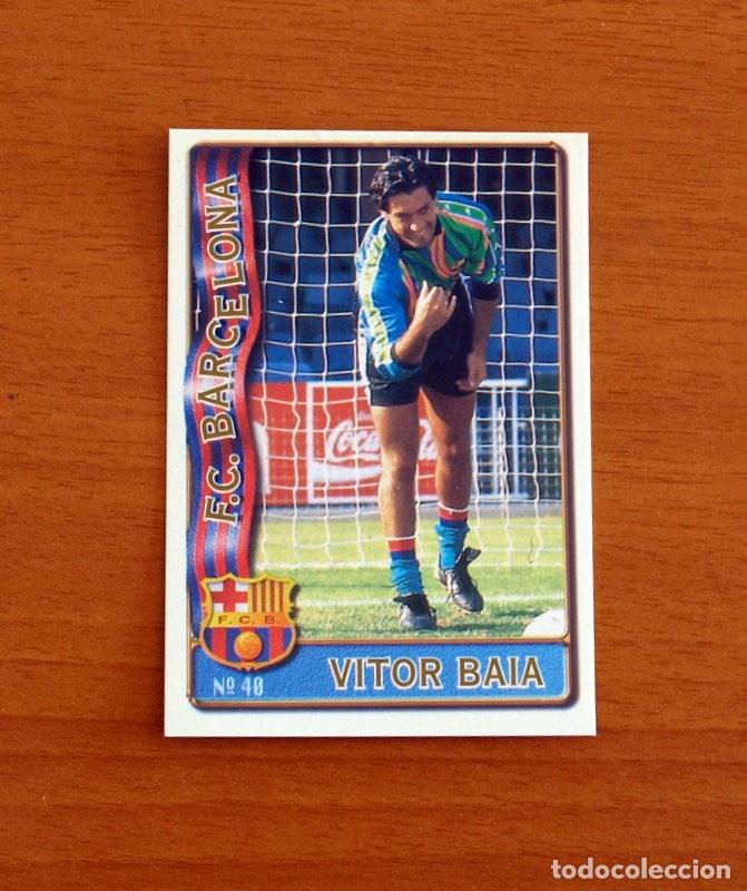 Figurine di Calcio: Barcelona -N&ordm; 40 Vitor Baia -Mundicromo Las Fichas de la Liga de F&uacute;tbol 1996-1997-96-97