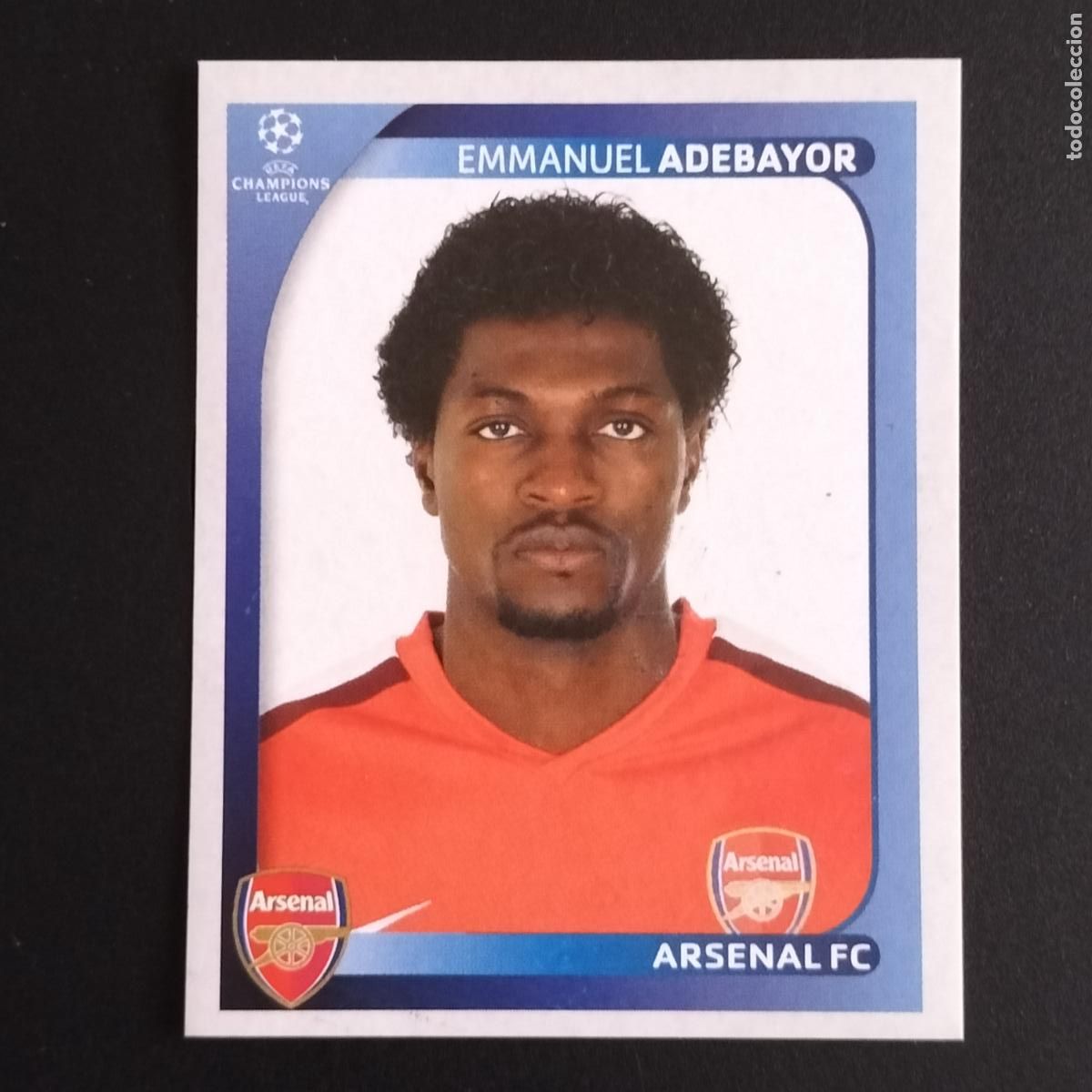 Cromos de F&uacute;tbol: 76 EMMANUEL ADEBAYOR ARSENAL CROMOS ALBUM UEFA CHAMPIONS LEAGUE 2008 2009 08 09 PANINI