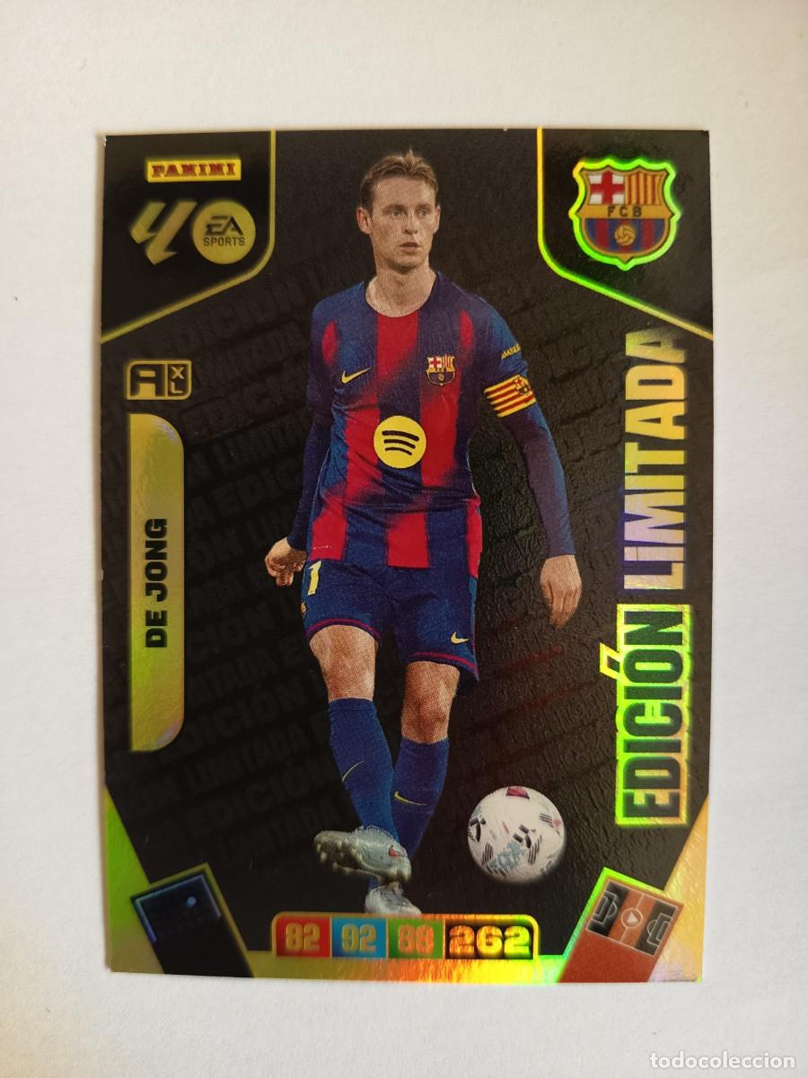 Cromos de F&uacute;tbol: CARD EDICI&Oacute;N LIMITADA LIMITED FRENKIE DE JONG BARCELONA BAR&Ccedil;A - ADRENALYN XL PANINI 2025 2026 25 26