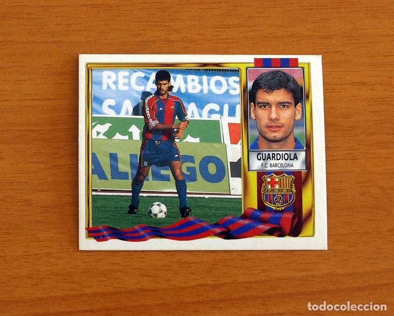 Cromos de F&uacute;tbol: Barcelona - Guardiola - Ediciones Este Liga 1995-1996, 95-96 - Nunca Pegado