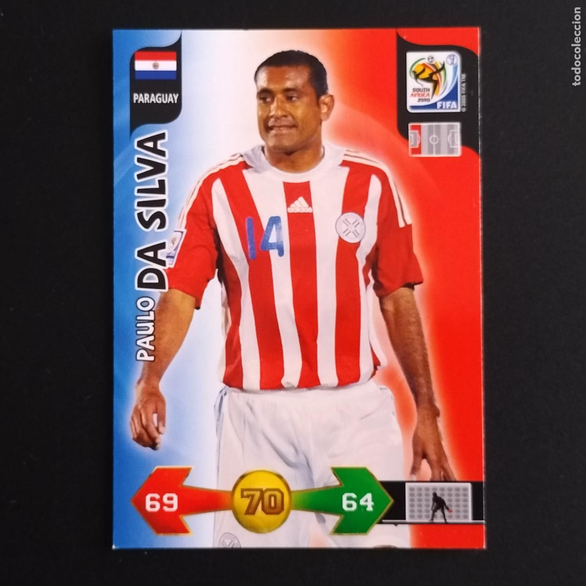 Cromos de F&uacute;tbol: PAULO DA SILVA PARAGUAY CROMOS ADRENALYN XL MUNDIAL SOUTH AFRICA 2010 FIFA WORLD CUP PANINI