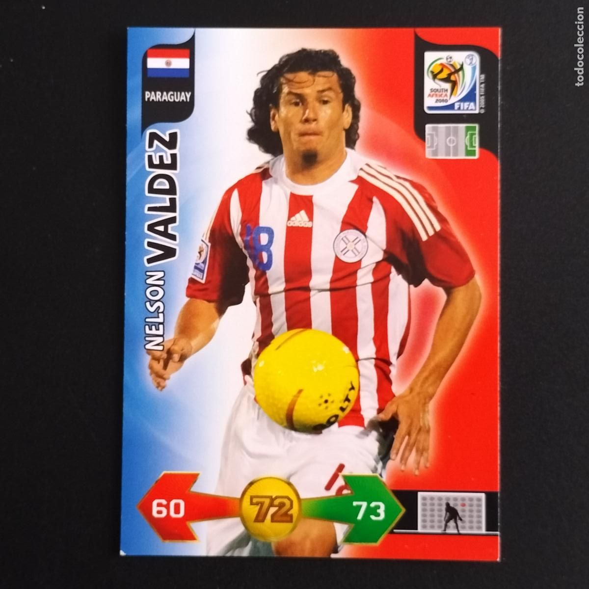 Cromos de F&uacute;tbol: NELSON VALDEZ PARAGUAY CROMOS ADRENALYN XL MUNDIAL SOUTH AFRICA 2010 FIFA WORLD CUP PANINI