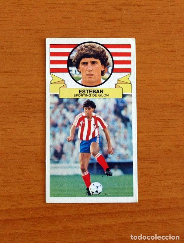Cromos de F&uacute;tbol: Sporting de Gij&oacute;n - Esteban - Ediciones Este 1985-1986, 85-86