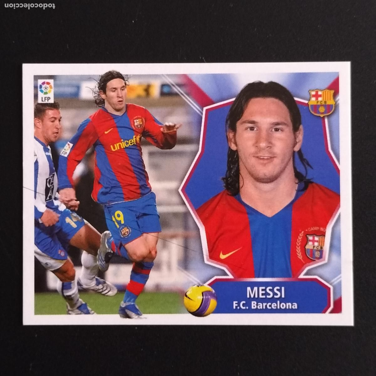 Cromos de F&uacute;tbol: DEFECTO LIONEL MESSI F.C. BARCELONA CROMOS ALBUM LIGA FUTBOL EDICIONES ESTE 2008 2009 08 09 PANINI