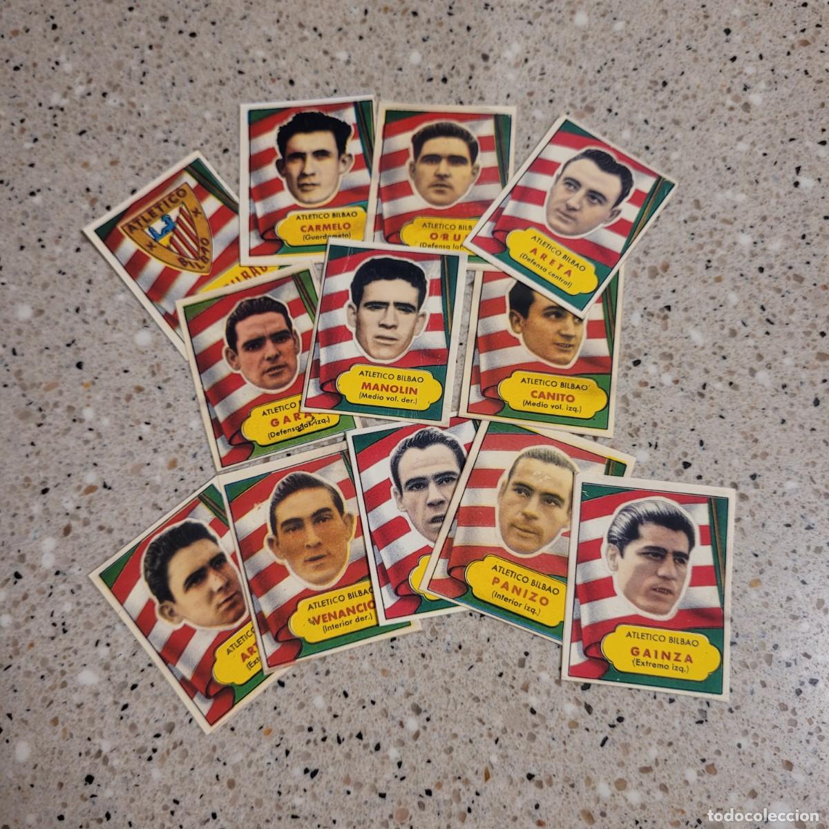 Football Stickers: AT.BILBAO EQUIPO COMPLETO COLECCION ASES DEL FUTBOL BRUGUERA 52. LEER COMENTARIOS