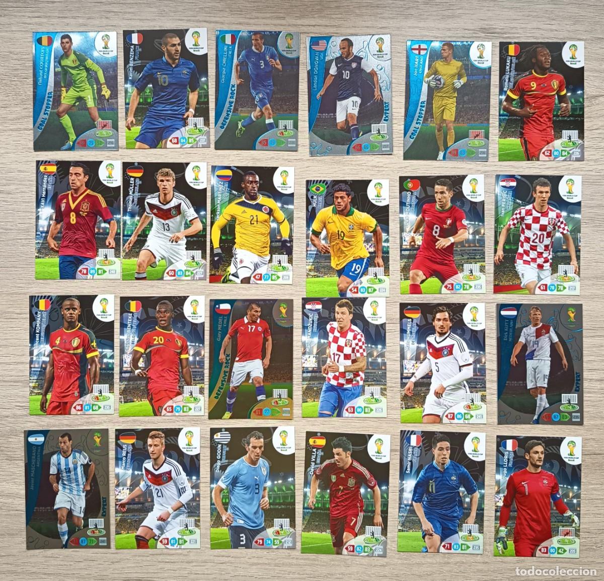 Cromos de F&uacute;tbol: LOTE DE 24 CROMOS ADRENALYN XL FIFA WORLD CUP BRASIL 2014