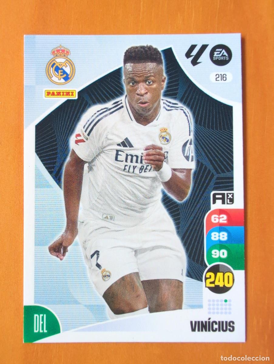 Cromos de F&uacute;tbol: 216 Vin&iacute;cius Junior, Real Madrid, Panini Adrenalyn XL 2024 2025 24 25