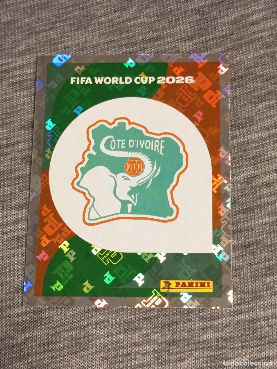 Cromos de F&uacute;tbol: ESCUDO COSTA DE MARFIL CIV 1 STICKER MUNDIAL 2026 PANINI FIFA WORLD CUP NUEVO