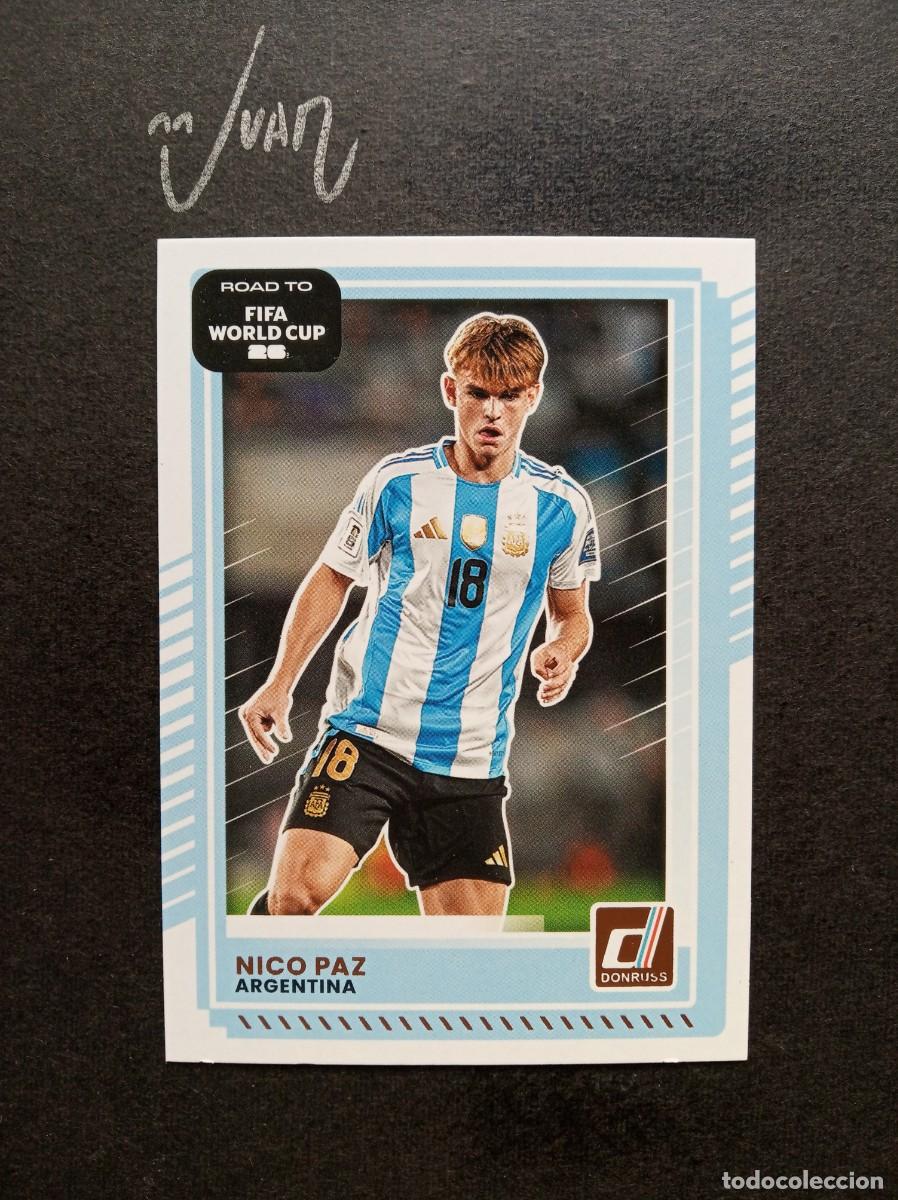 Cromos de F&uacute;tbol: N&ordm; 164 NICO PAZ ARGENTINA REAL MADRID ⚽ PANINI &reg; DONRUSS ROAD FIFA WORLD CUP 2026 2025 25 26 NUEVO