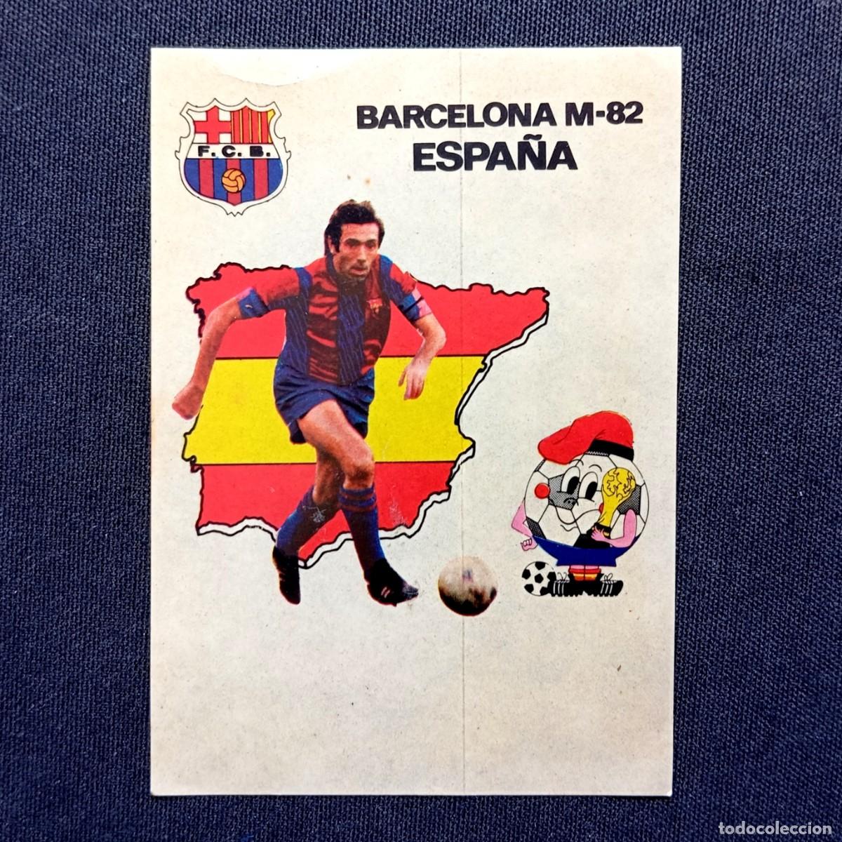 Cromos de F&uacute;tbol: ⚜️ &Ntilde;09X00A. Raro. Quini, Naranjito. Copa Mundial F&uacute;tbol FIFA 1982. Adhesivo / Pegatina. 70 x 99 mm
