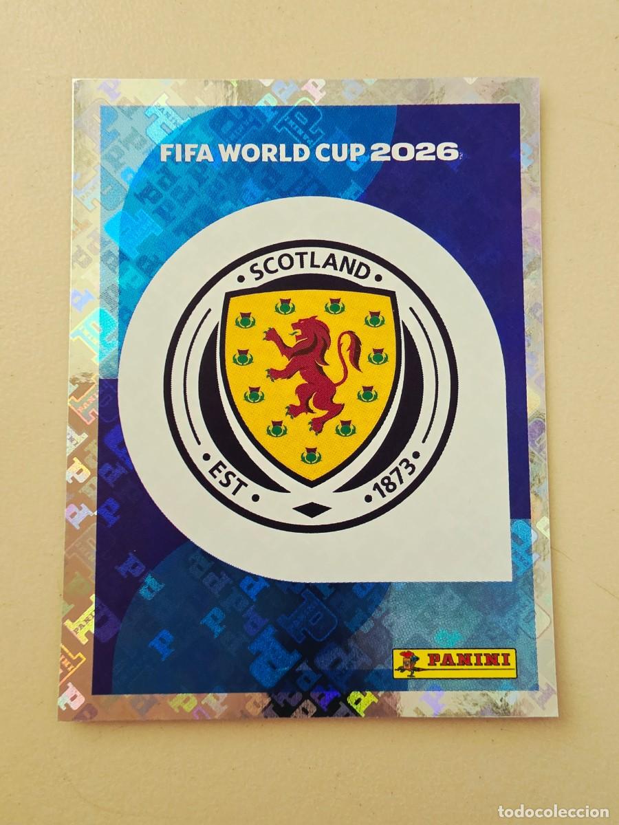 Fu&szlig;ball-Sticker: SCO 1 Escudo logo emblema Escocia, Panini FIFA World Cup Mundial 2026 Sticker