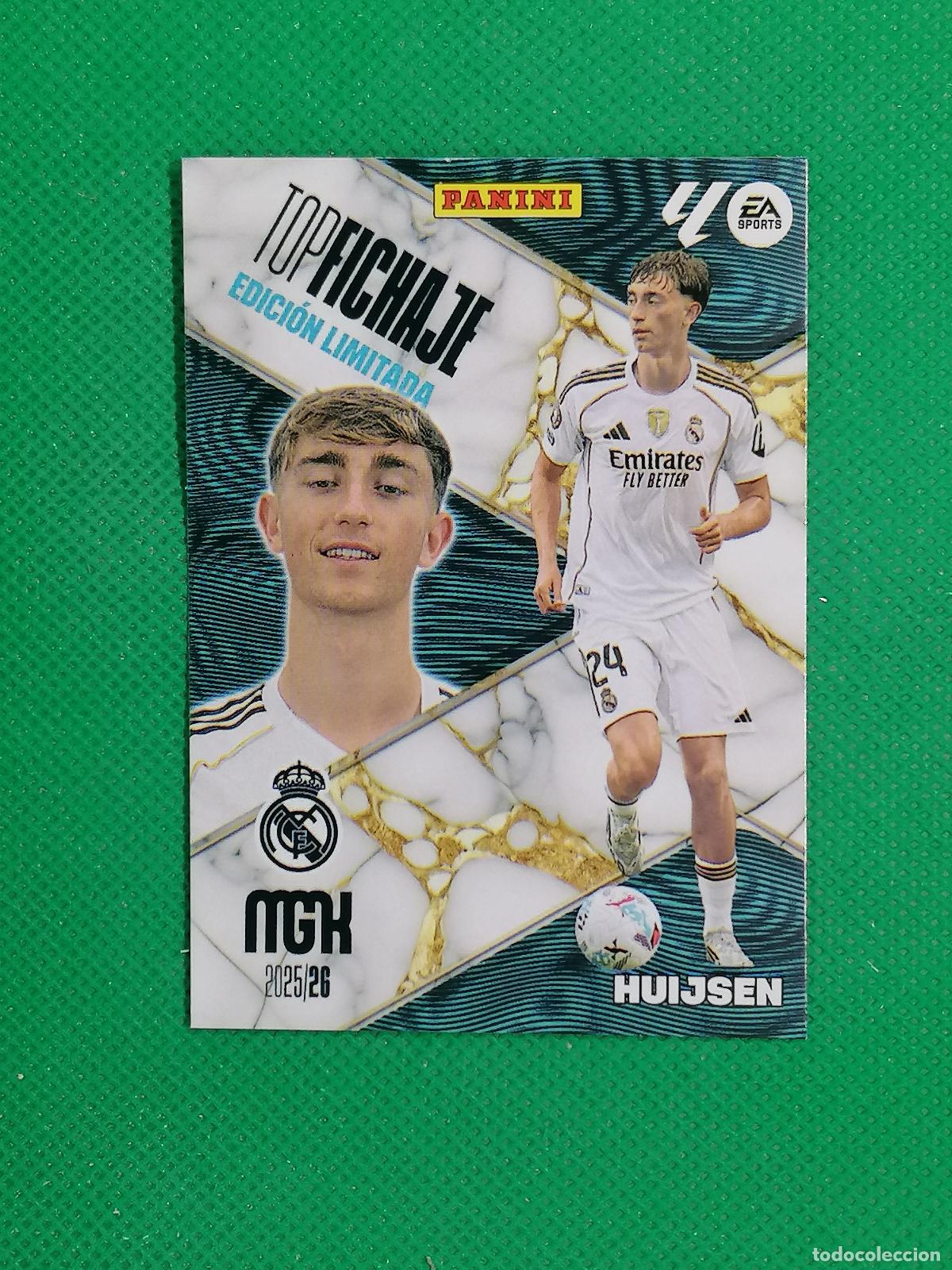Cromos de F&uacute;tbol: HUIJSEN REAL MADRID EDICION LIMITADA ⚽ MEGACRACKS LIGA 2025 2026 25 26 ⚽