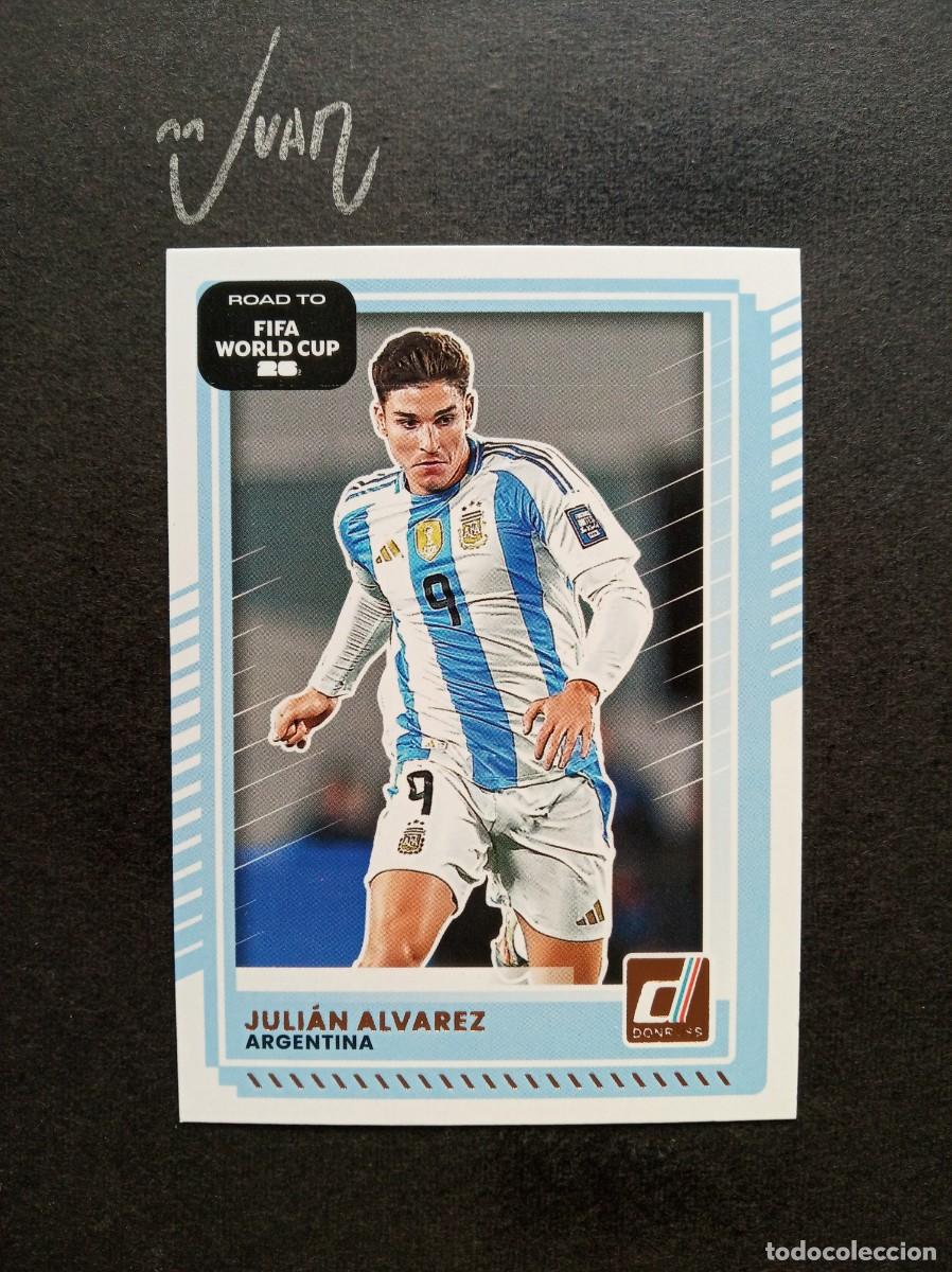 Cromos de F&uacute;tbol: 157 JULIAN ALVAREZ ARGENTINA ATLETICO MADRID ⚽ PANINI &reg; DONRUSS ROAD FIFA WORLD CUP 2026 2025 25 26