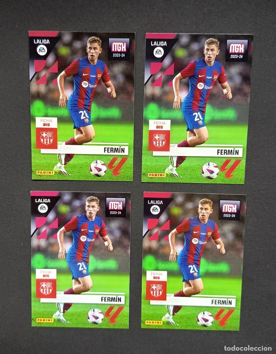 Cromos de F&uacute;tbol: 4x 106 BIS FERMIN LOPEZ (FICHA BIS) FC BARCELONA LIGA 23 24 2023 2024 MEGACRACKS MGK
