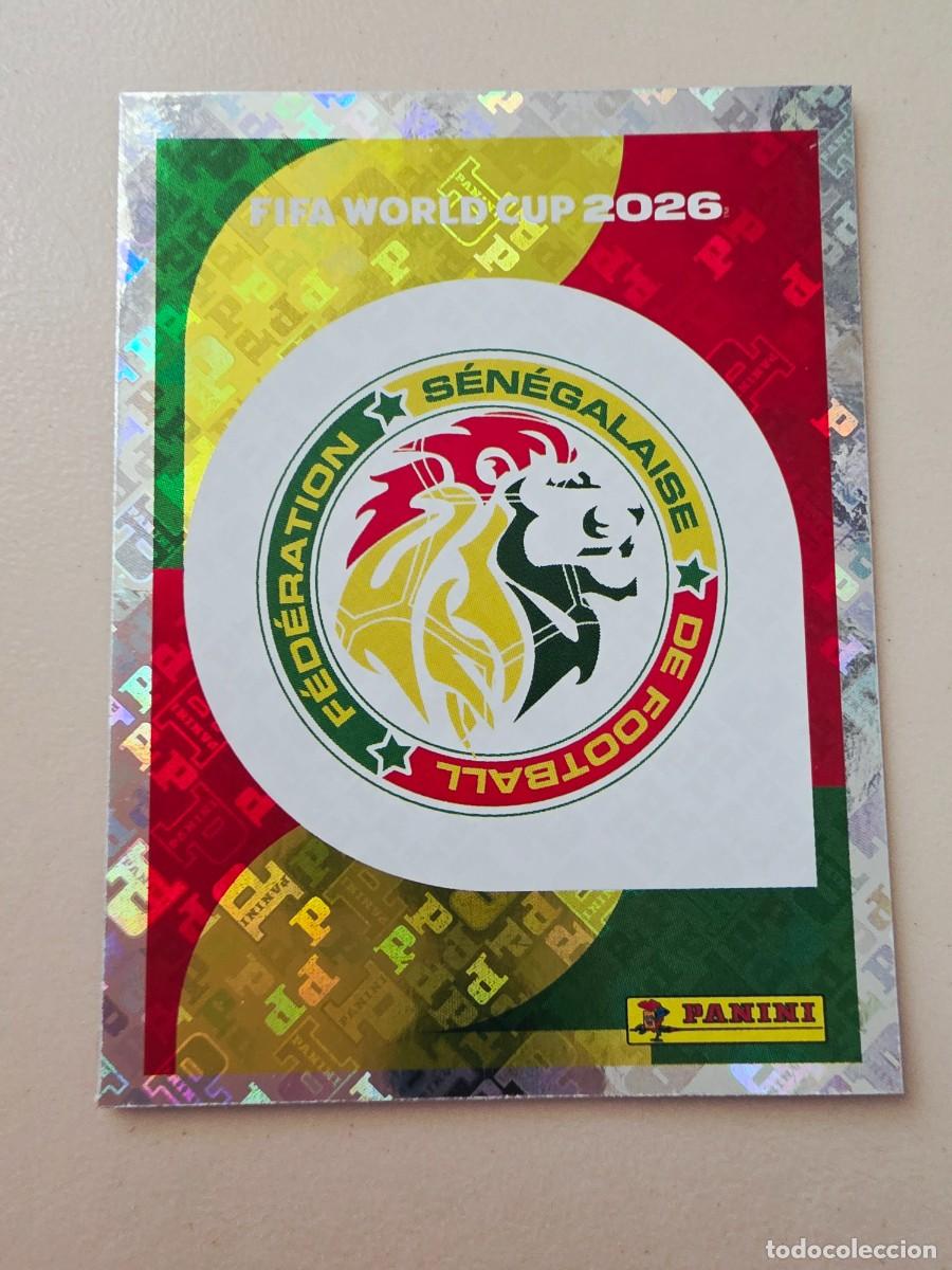 Cromos de F&uacute;tbol: SEN 1 Escudo logo emblema Senegal, Panini FIFA World Cup Mundial 2026 Sticker