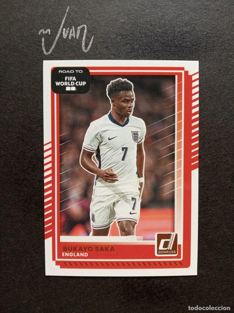 Cromos de F&uacute;tbol: N&ordm; 65 BUKAYO SAKA INGLATERRA ARSENAL ⚽ PANINI &reg; DONRUSS ROAD TO FIFA WORLD CUP 2026 2025 25 26 NUEVO