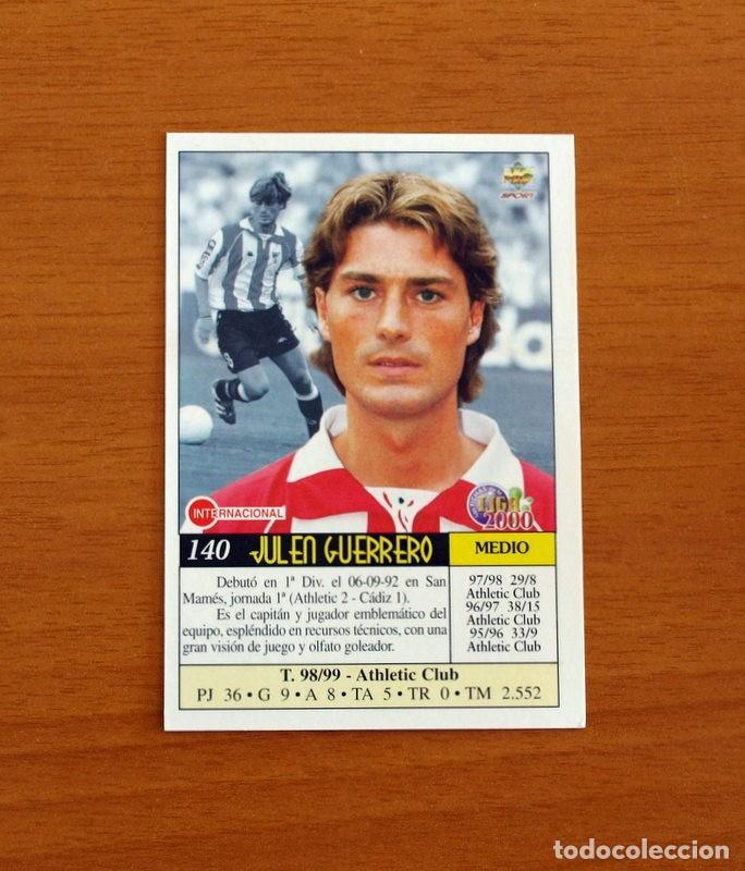 Cromos de F&uacute;tbol: Athletic de Bilbao - N&ordm; 140, Julen Guerrero, corregido - Mundicromo Fichas 1999-2000