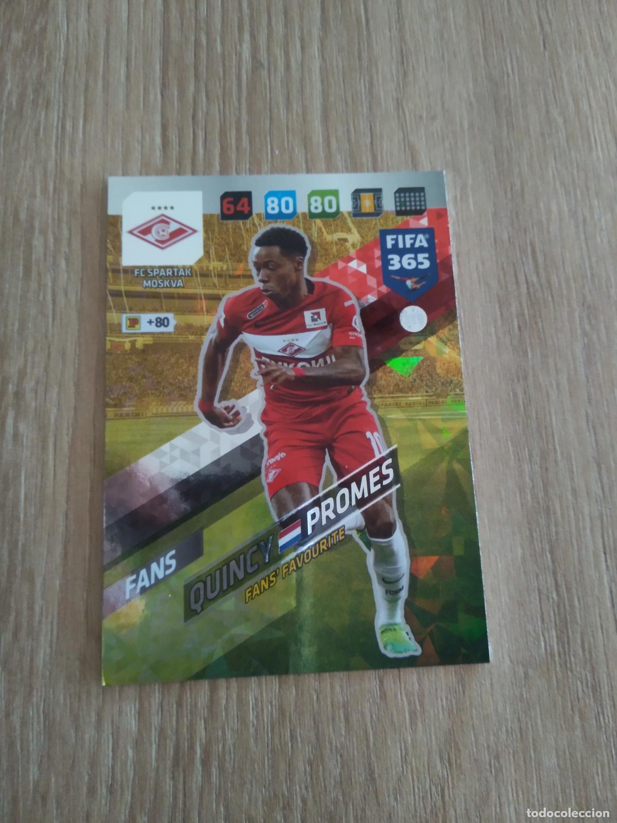 Cromos de F&uacute;tbol: 319 QUINCY PROMES SPARTAK MOSCU CROMO FUTBOL PANINI ADRENALYN 17-18 FIFA 365 2017-2018