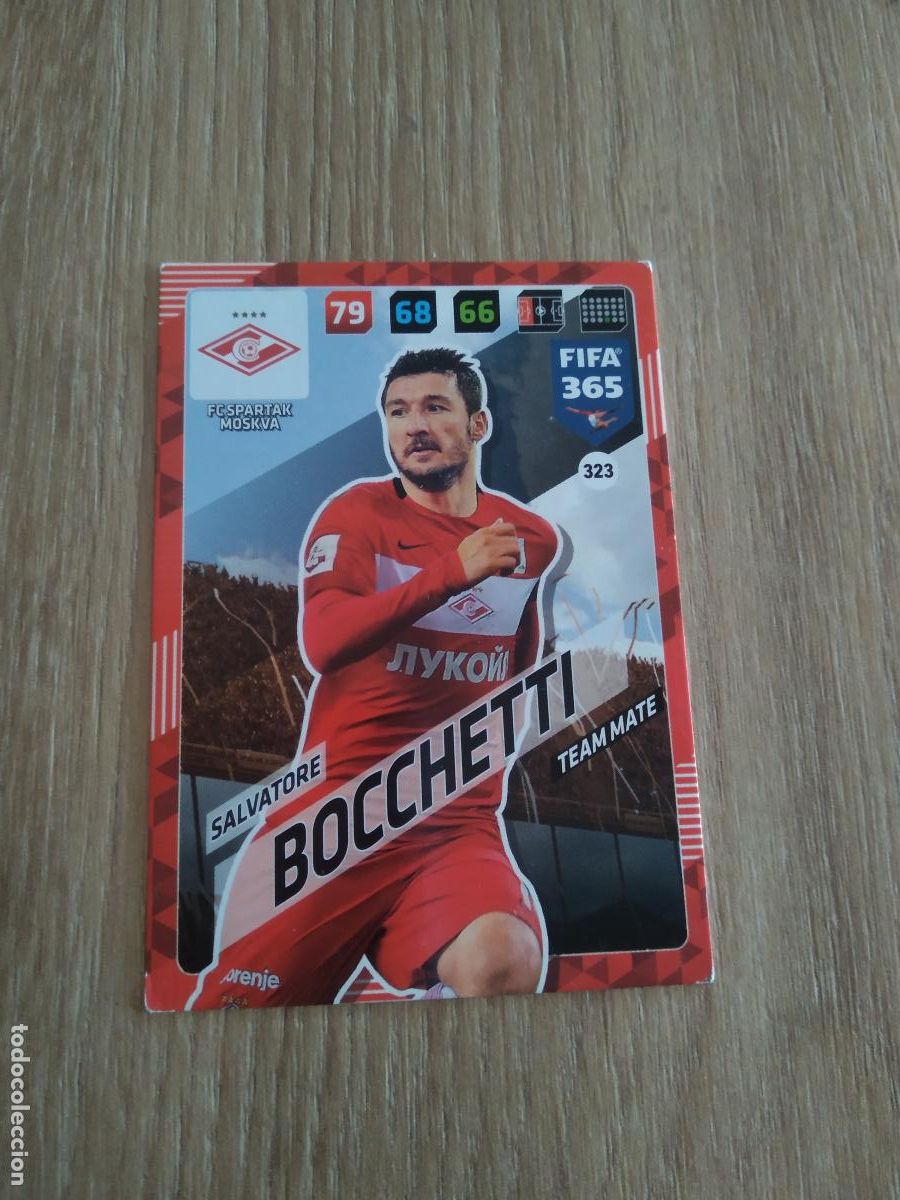 Cromos de F&uacute;tbol: 323 SALVATORE BOCCHETTI SPARTAK MOSCU CROMO FUTBOL PANINI ADRENALYN 17-18 FIFA 365 2017-2018