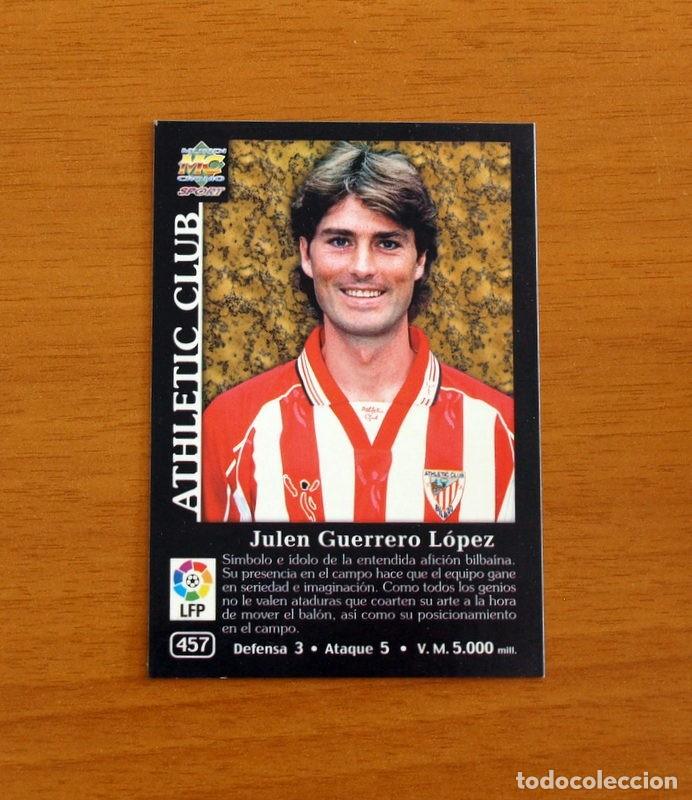 Cromos de F&uacute;tbol: Athletic de Bilbao-N&ordm; 457 Julen Guerrero Capitanes-Mundicromo Las Fichas de la Liga 2001-2002, 01-02