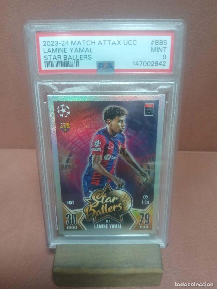 Cromos de F&uacute;tbol: LAMINE YAMAL ROOKIE 2023. 2023-24 Match Attax ucl Lamine Yamal # BB5 Star Ballers