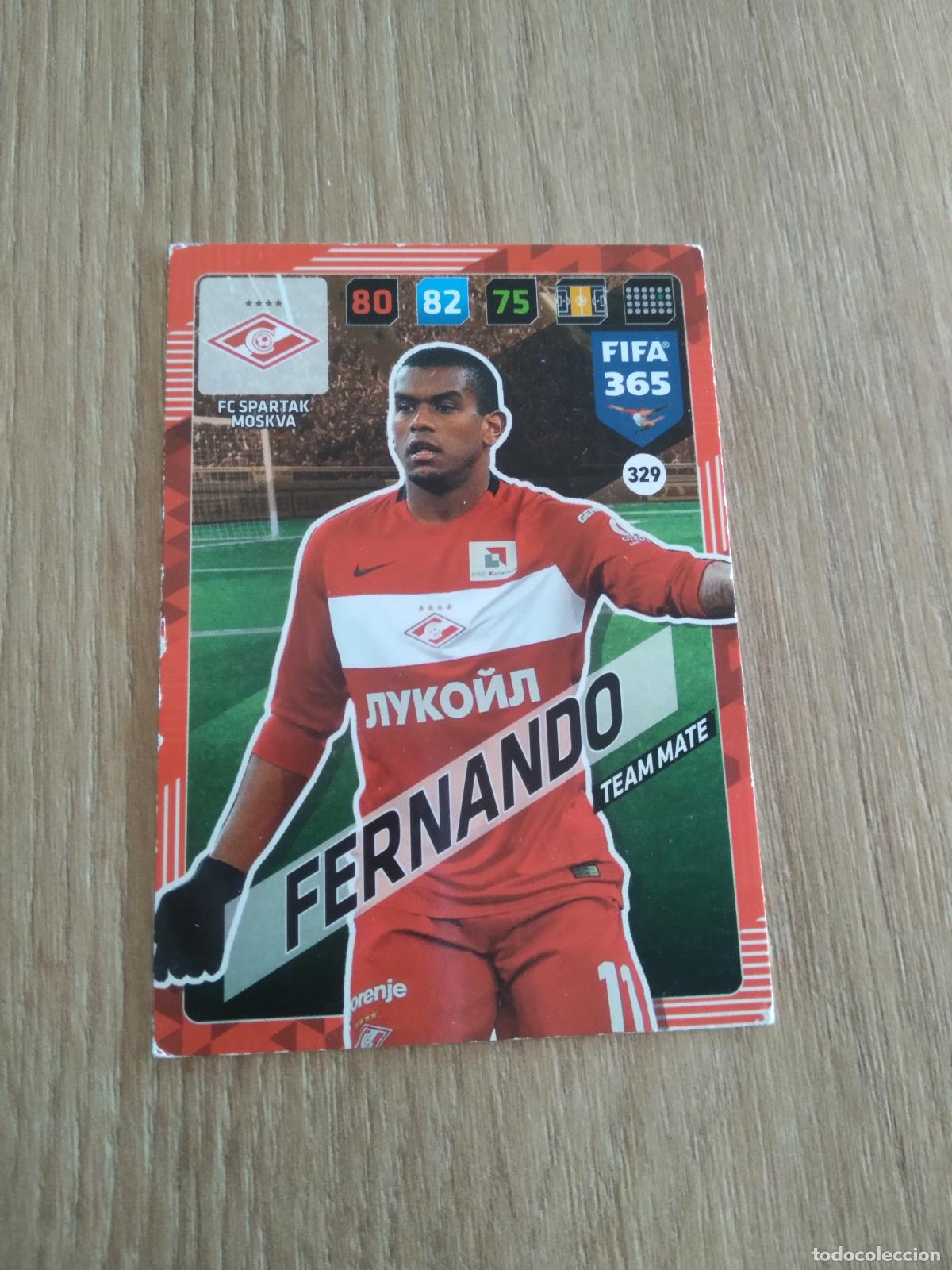 Cromos de F&uacute;tbol: 329 FERNANDO SPARTAK MOSCU CROMO FUTBOL PANINI ADRENALYN 17-18 FIFA 365 2017-2018