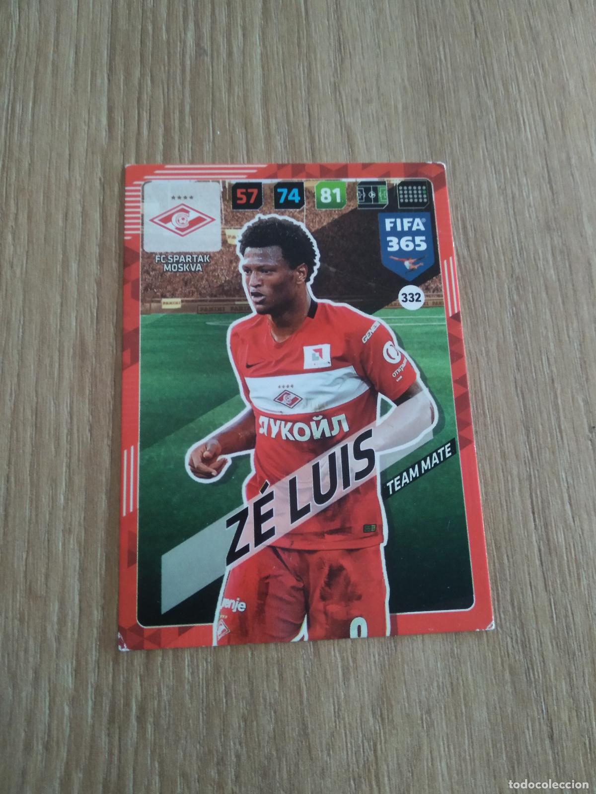 Cromos de F&uacute;tbol: 332 ZE LUIS SPARTAK MOSCU CROMO FUTBOL PANINI ADRENALYN 17-18 FIFA 365 2017-2018