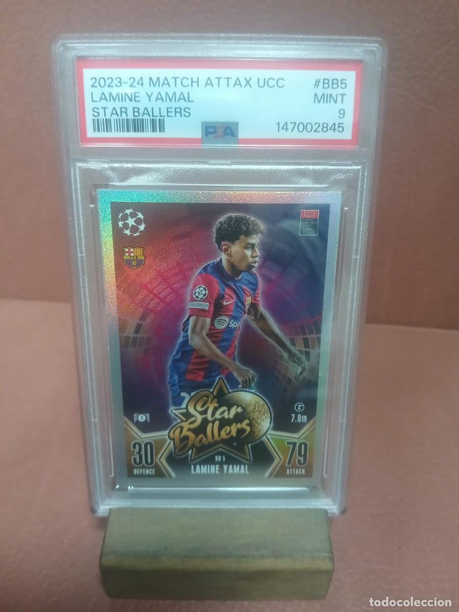 Cromos de F&uacute;tbol: LAMINE YAMAL ROOKIE 2023. 2023-24 Match Attax ucl Lamine Yamal # BB5 Star Ballers