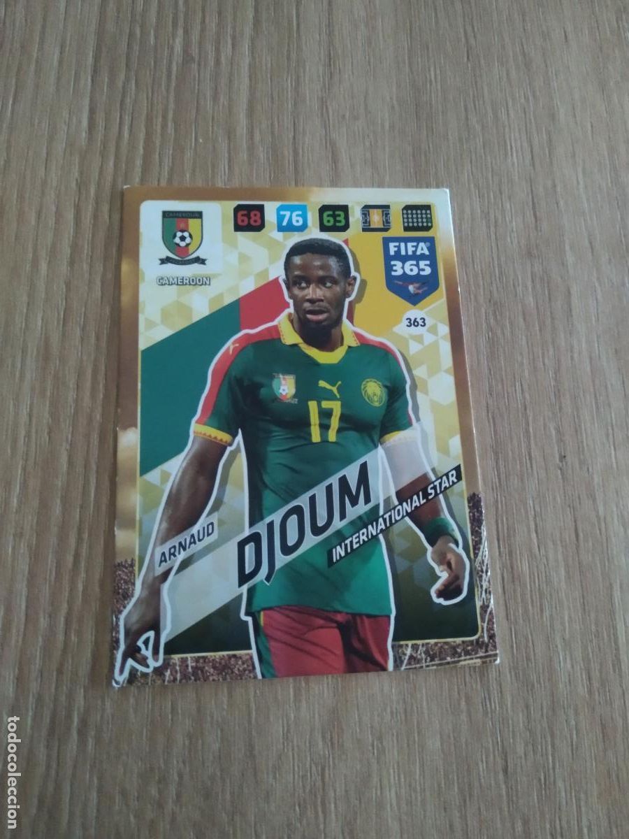 Cromos de F&uacute;tbol: 363 ARNAUD DJOUM CAMERUN CROMO FUTBOL PANINI ADRENALYN 17-18 FIFA 365 2017-2018